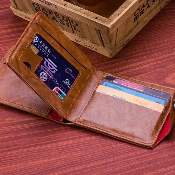 Mens US "$100" Dollar Bill Printed Leather Bifold Wallet Cash Card Holder. - Picture 2 of 5